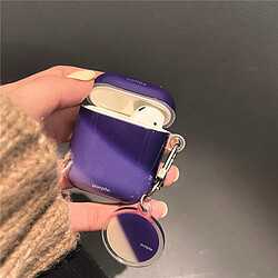 GUPBOO Airpods Coque Housse Étui Protecteur Compatible pour AirPods1/2-Ins dégradé violet minimaliste