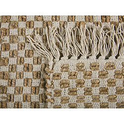 Beliani Tapis beige à carreaux 50 x 80 cm ZERDALI pas cher