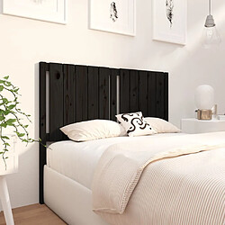 Avis Maison Chic Tête de lit scandinave pour lit adulte,Meuble de chambre Noir 125,5x4x100 cm Bois massif de pin -MN17746