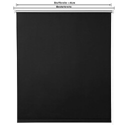 Helloshop26 Store enrouleur occultant - 40 x 160 cm - Noir