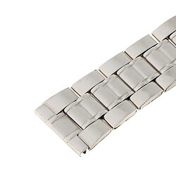 Bande de montre pour hommes Bracelet en acier inoxydable solide Fermoir plié argent 20mm pas cher