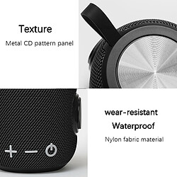 Universal Mini petit haut-parleur portable extérieur Bluetooth haut-parleur sans fil forte 360 HD surround riche basse stéréo pour la maison | haut-parleur extérieur (noir)