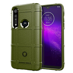 Wewoo Coque Souple Pour étui TPU antichoc Moto One Macro à couverture totale vert armée