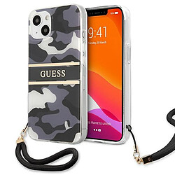 Guess Maroquinerie guess guhcp13mkcabbk iphone 13 6.1 "noir / noir etui rigide camo strap collection