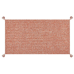 Beliani Tapis en coton orange 80 x 150 cm MUGLA