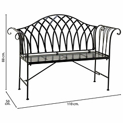 Avis Banc Alexandra House Living Noir Fer 50 x 88 x 110 cm