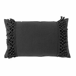 Paris Prix Coussin Déco à Franges Salma 30x50cm Anthracite