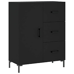 vidaXL Buffet noir 69,5x34x90 cm bois d'ingénierie