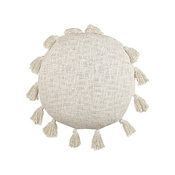 Beliani Coussin MADIA Coton 45 x 45 cm Unicolore Beige clair