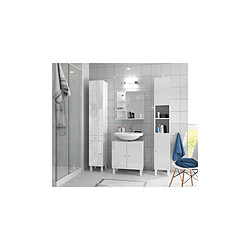 Acheter CORAIL Colonne de salle de bain L 30 cm - Blanc brillant