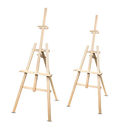 Chevalet de peinture WOODOK en bois 2pcs 178 cm