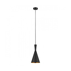 Luminaire Center Suspension industrielle et rétro Pedro Noir, laiton 2 ampoules