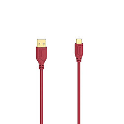 HAMA Câble USB-C "Flexi-Slim", USB 2.0, 480 Mbit/s, Chilli Pepper, 0,75 m