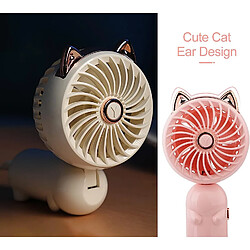 Mini ventilateur portable avec batterie rechargeable et ventilateur électrique personnel extérieur à 3 vitesses, petit et mignon pour femmes/enfants, ventilateur pliable pour chambre à coucher pas cher