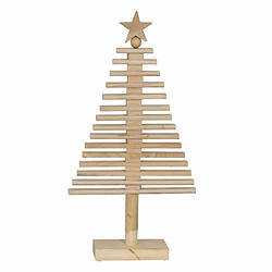 BigBuy Christmas Sapin de Noël Naturel Bois de paulownia 42 x 12 x 82 cm