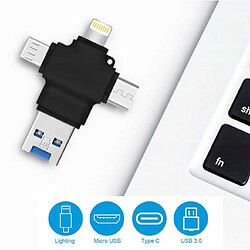 GUPBOO Dans 1 adaptateur USB C Micro Lightning TF,JL1039 pas cher