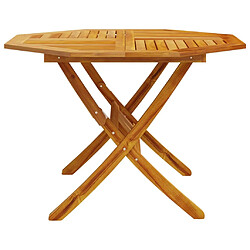 Acheter vidaXL Table pliable de jardin Ø110x75 cm bois d'acacia solide