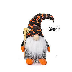 Universal Halloween nain guide araignée suédoise peluche jouet fabrication artisanale ferme décoration Noël orange