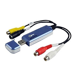 Wewoo Carte d'acquisition vidéo bleu USB 2.0 Capture & Modifier avec audio prend en charge NTSC / PAL, format