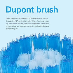 Acheter Universal Brosse à dents électrique rotative pour adultes 4 têtes rotatives de remplacement Alimentation à batterie Non rechargeable Blanchiment de la bouche et des dents | Brosse à dents électrique(Bleu)