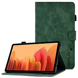 Etui en PU avec support et porte-cartes pour votre Samsung Galaxy Tab A7 10.4 (2020) T500 - vert