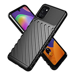 Coque en TPU texture sergé souple noir pour votre Samsung Galaxy A31