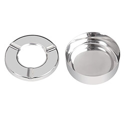 Cendrier Inox Anti-Vent Diamètre 90 mm - Lot de 6 - Olympia