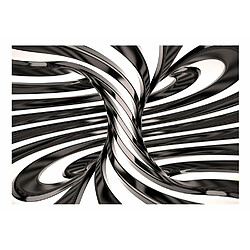 Artgeist Papier peint - Black and white swirl [147x105]