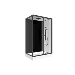 Avis Vente-Unique Cabine de douche hydromassante - Installation réversible - L110 x l80 x H215 cm - FOMIRA