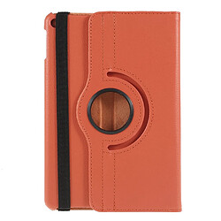 Etui en PU litchi avec support orange pour votre Apple iPad mini (2019) 7.9 pouces