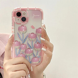 GUPBOO Étui pour iPhone11ProMax étui pour téléphone portable de style coréen tulipe étoile flash pour femme