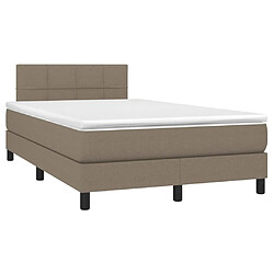 Avis Sommier à lattes LED,Cadre à lattes de lit avec matelas pour Adulte Taupe 120x200 cm Tissu -MN13287