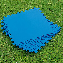 Tapis de Sol Caoutchouc Bestway 9 pièces 50x50 cm Bleu pas cher