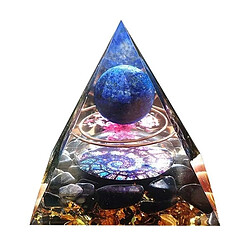 Totalcadeau Pyramide Orgonite Spirale de Fibonacci et Pierres Naturelles