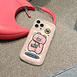 GUPBOO Étui pour iPhone13 Love Snacks Pig Fun Coque de téléphone en silicone