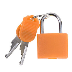 Mini Cadenas En Acier Valise Cadenas De Voyage Quotidien Avec 2 Clés Orange