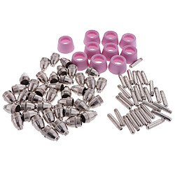 80PCS Plasma Cutter Electrodes Torch Tips Buse Consommables Accessoires