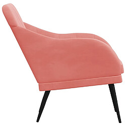 Avis vidaXL Fauteuil Rose 63x76x80 cm Velours