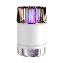 2 EN 1 LED Mosquito Killer Light USB Charging Gnat Zapper Trap Blanc