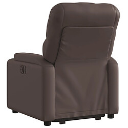 Avis vidaXL Fauteuil inclinable marron similicuir