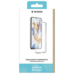 BigBen Connected Coque pour Honor 90 Smart Souple et Ultra-Fine en TPU Transparent