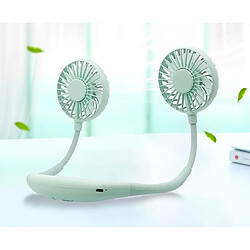 YP Select Led Lampe Aromathérapie Sports Neck Fan Usb Chargeur Portable Fan - Vert Troisième Génération