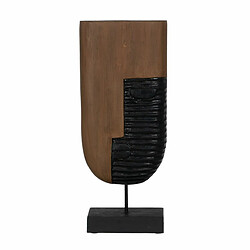 BigBuy Home Figurine Décorative Marron Masque 20,5 x 12 x 49 cm