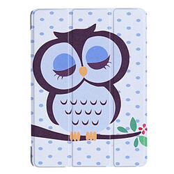 Wewoo Housse Étui pour Huawei MediaPad M3 Lite 10 point et hibou motif déformation horizontale en cuir Flip Case avec trois pliage titulaire sommeil / réveil