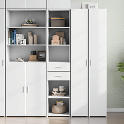 vidaXL Buffet haut blanc 40x42,5x185 cm bois d'ingénierie