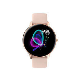 Chrono Smartwatch Femmes Hommes Trackers Fitness Avec Oxygène Dans Le Sang, Pression Artérielle, Fréquence Cardiaque, Moniteur De Sommeil IP68 Étanche Trackers D'activité Podomètre Sports Montres De Fitness Pour iOS Android( Rose)