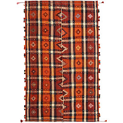 Vidal Tapis de laine 245x152 orange Jajim