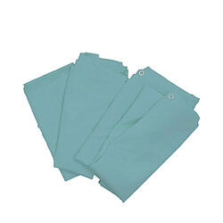 Mendler Lot de 4 côtés pour Pergola Cadiz, panneau latéral de remplacement 4x4m, polyester ~ turquoise pas cher