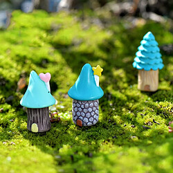 Wewoo 2 PCS Cartoon Tree House Moss Micro-paysage charnues bijoux d'ornementslivraison de style aléatoire