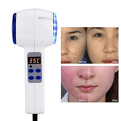 Wewoo Soins du visage Dispositif Chaud Froid Marteau Cryothérapie Bleu Photon Traitement De L'acné Peau Beauté Masseur Levage Rajeunissement Machine Faciale